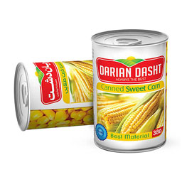 کنسرو ذرت شیرین 380 گرمی دریان دشت