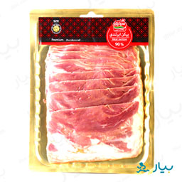 بیکن ایرلندی درصد90 گوشت 250 گرمی سولیکو کاله