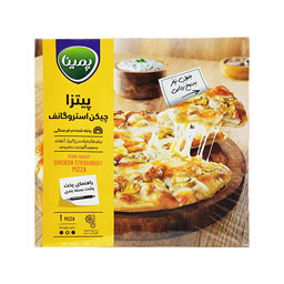 پیتزا آماده چیکن استروگانف سایز متوسط 360 گرمی پمینا کاله
