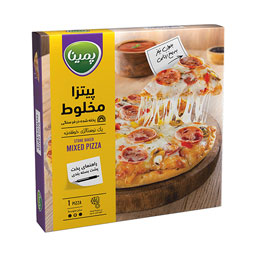 پیتزا آماده مخلوط رویال سایز متوسط 360 گرمی پمینا کاله