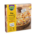 پیتزا آماده رویال باربیکیو چیکن سایز متوسط 380 گرمی پمینا کاله