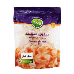 میگو منجمد بدون پوست و رگ و دم پمینا کاله 500 گرم 91-110
