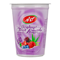 ماست میوه ای آلوئه ورا با میوه های جنگلی 450 گرمی کاله