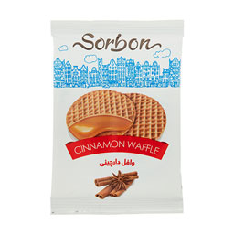شیرینی مغزدار وافل با طعم دارچین سوربن 33 گرمی کاله