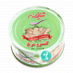 کنسرو مرغ پخته شده 200 گرمی شیلانه