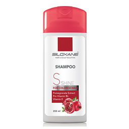 شامپو حاوی عصاره انار مخصوص موهای رنگ شده حجم 250 میلی لیتری سیلوکسان