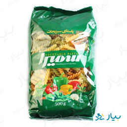 ماکارونی فرم مته سبزیجات 500 گرمی سمیرا