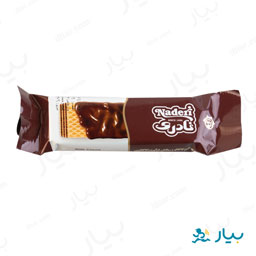ویفر روکش دار شکلاتی 25 گرمی نادری