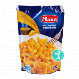 ماکارونی نیمه آماده باطعم پنیر و کاری 180 گرمی مانا