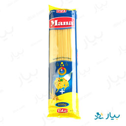 اسپاگتی فیبر گندم و چغندر 500 گرمی مانا