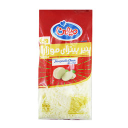 پنیر پیتزا موزارلا رنده شده ویژه 500 گرمی میهن