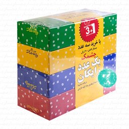 دستمال کاغذی 200 برگ 4 عددی چشمک