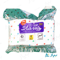 دستمال توالت سفید ساده دوقلو چشمک