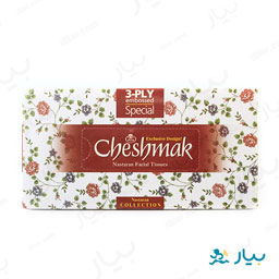 دستمال کاغذی سه لایه نسترن 100 برگ چشمک