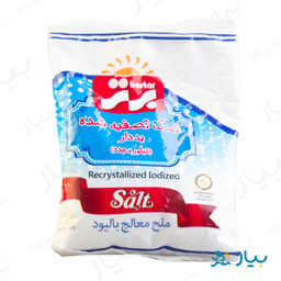 نمک یددار تبلور مجدد کیسه ای 500 گرمی برتر