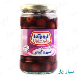 کمپوت آلبالو شیشه ای 700 گرمی اروم آدا