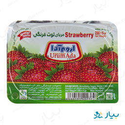 مربای توت فرنگی 220 گرمی اروم آدا