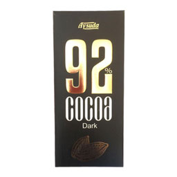 شکلات تلخ تابلت92 درصدمقوایی 85 گرمی آی سودا