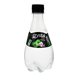 آب گازدار سودا با طعم سیب 330 میلی لیتری کریستال