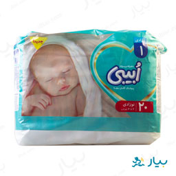 پوشک کامل کامفلکس سایز 1 20 عددی ابیبی