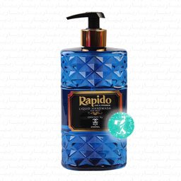 مایع دستشویی لوکس شفاف (حاوی مرطوب کننده) آبی 500 گرمی راپیدو