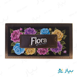 دستمال کاغذی سه لایه 300 برگ فلورا
