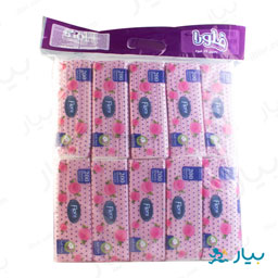 دستمال اقتصادی بسته 10 تایی فلورا