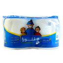 دستمال توالت دو قلو 4 لایه فلورا