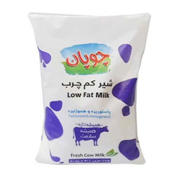 شیر کم چرب 1/5 درصد کیسه ای 800 گرمی چوپان