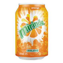 نوشابه پرتقالی قوطی 330 میلی لیتری میراندا