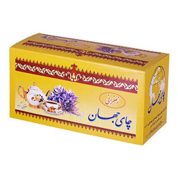 چای سیاه کیسه‌ای زعفرانی 24 عددی جهان