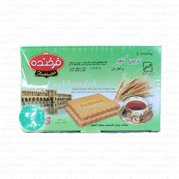 بیسکویت تزئین کنجد با طعم هل فرخنده