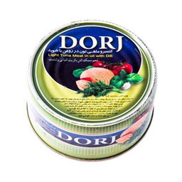 کنسرو ماهی تون در روغن گیاهی 180 گرمی درج