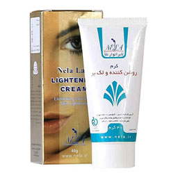 کرم روشن کننده و لک بر نلا