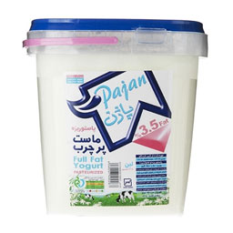 ماست پاستوریزه پر چرب 3/5 درصد چربی 2500 گرمی پاژن