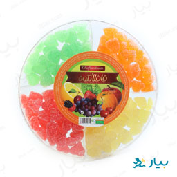 ژله میوه ای گرد بزرگ 500گرمی قافلانکوه