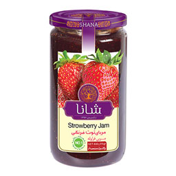 مربای توت فرنگی 830 گرمی شانا