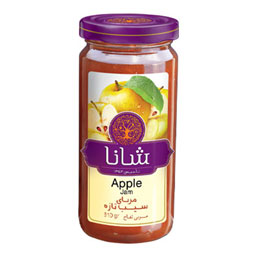 مربای سیب شیشه بلند 310 گرمی شانا