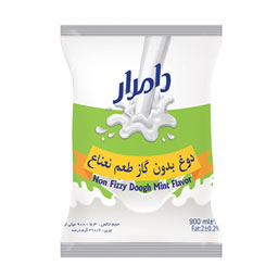 دوغ پاکتی بدون گاز طعم نعناع 900 میلی لیتری دامدارن