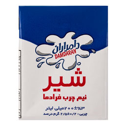 شیر نیم چرب 200 میلی لیتری دامداران