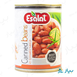 خوراک لوبیا چیتی با سس گوجه فرنگی درب دار 380 گرمی اصالت