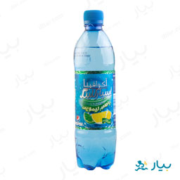 آب گازدار اسپارکلینگ لیمویی بدون قند 500 میلی لیتری آکوافینا