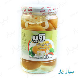 کمپوت زردآلو شیشه ای 650گرمی آوید