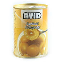 کمپوت زرداآلو قوطی 400گرمی آوید