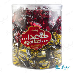 پشمک لقمه ای 2 سر پیچ 1 کیلوگرمی حاج عبدالله