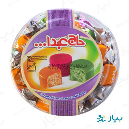 پشمک لقمه ای میوه ای دوسرپیچ 500 گرمی حاج عبدالله