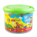 خمیر بازی سطلی 10رنگ آریا