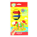 مداد شمعی کرایونز مدادی 6 رنگ آریا