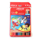 مداد رنگی 12+3 رنگ فلزی آریا