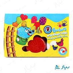 رنگ انگشتی 6رنگ 300گرمی آریا